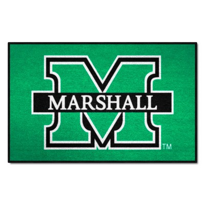 Fan Mats  LLC Marshall Thundering Herd Starter Mat Green