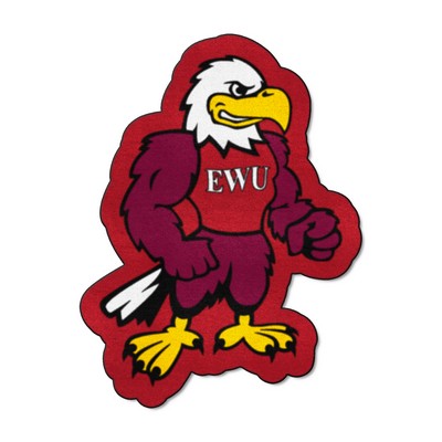 Fan Mats  LLC Eastern Washington Eagles Mascot Rug Red