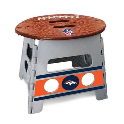 Fan Mats  LLC Denver Broncos Folding Step Stool Gray