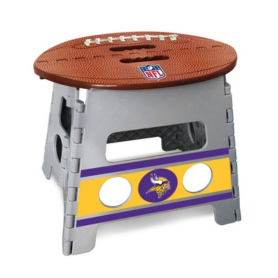 Fan Mats  LLC Minnesota Vikings Folding Step Stool Gray