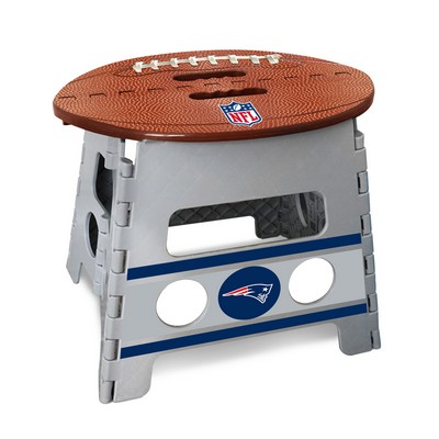 Fan Mats  LLC New England Patriots Folding Step Stool Gray