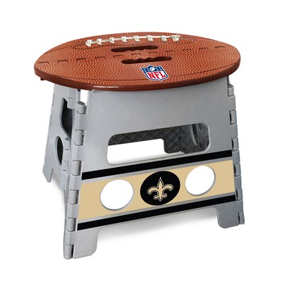 Fan Mats  LLC New Orleans Saints Folding Step Stool Gray