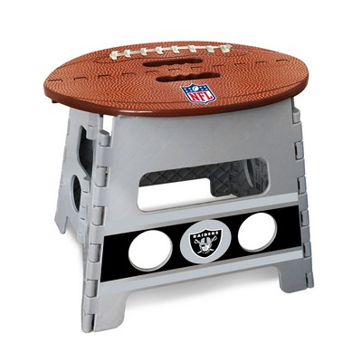 Fan Mats  LLC Las Vegas Raiders Folding Step Stool Gray