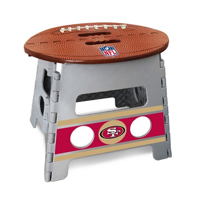 Fan Mats  LLC San Francisco 49ers Folding Step Stool Gray