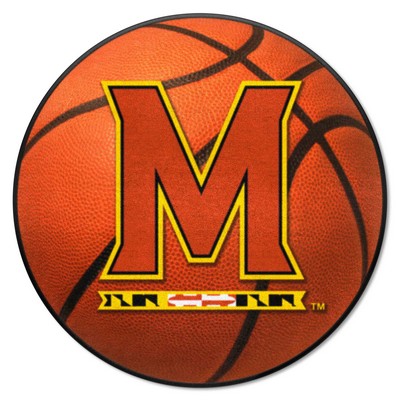 Fan Mats  LLC Maryland Terrapins Basketball Mat Orange