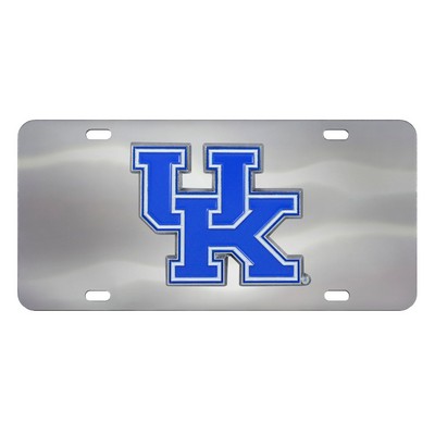 Fan Mats  LLC Kentucky Wildcats Diecast License Plate Stainless Steel