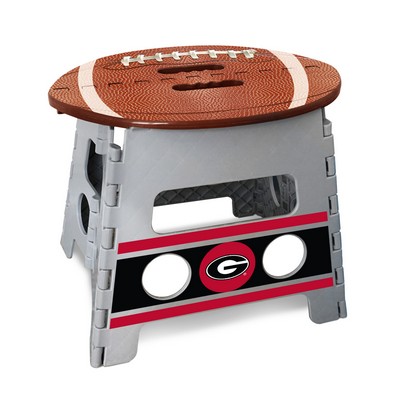 Fan Mats  LLC Georgia Bulldogs Folding Step Stool Gray