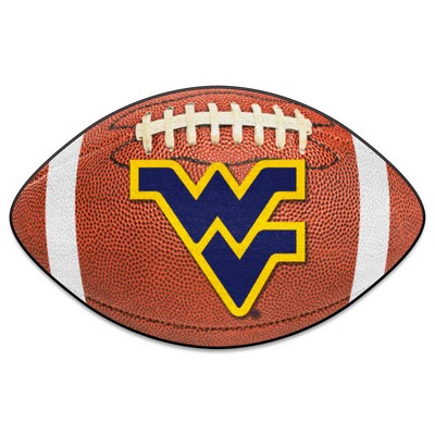 Fan Mats  LLC West Virginia Mountaineers Football Mat Brown