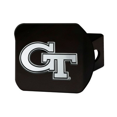 Fan Mats  LLC Georgia Tech Yellow Jackets Hitch Cover Black Black