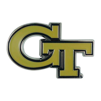 Fan Mats  LLC Georgia Tech Yellow Jackets Color Emblem Gold