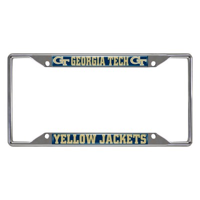 Fan Mats  LLC Georgia Tech Yellow Jackets License Plate Frame Blue