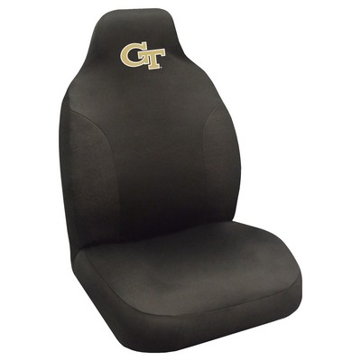 Fan Mats  LLC Georgia Tech Yellow Jackets Embroidered Seat Cover Black