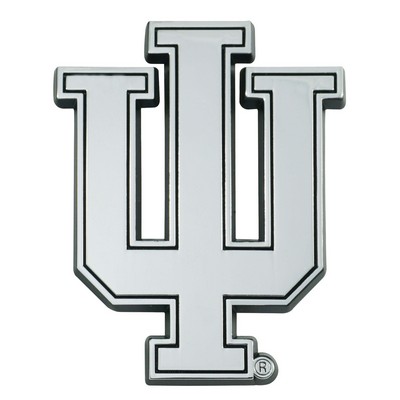 Fan Mats  LLC Indiana Hooisers Chrome Emblem Chrome