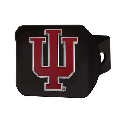 Fan Mats  LLC Indiana Hooisers Color Hitch Cover Black Crimson