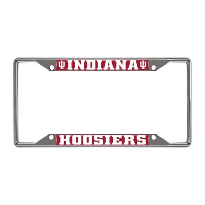 Fan Mats  LLC Indiana Hooisers License Plate Frame Crimson
