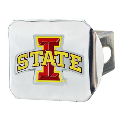 Fan Mats  LLC Iowa State Cyclones Color Hitch Cover Chrome Chrome