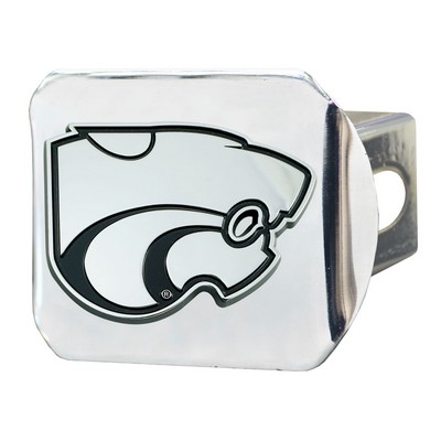 Fan Mats  LLC Kansas State Wildcats Hitch Cover Chrome Chrome