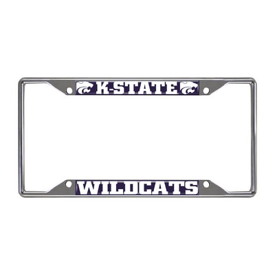 Fan Mats  LLC Kansas State Wildcats License Plate Frame Purple