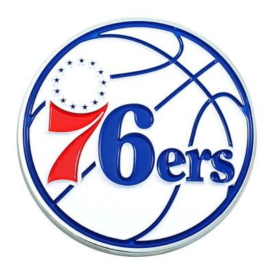 Fan Mats  LLC Philadelphia 76ers 3D Color Metal Emblem Blue