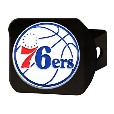 Fan Mats  LLC Philadelphia 76ers Color Hitch Cover Black Blue
