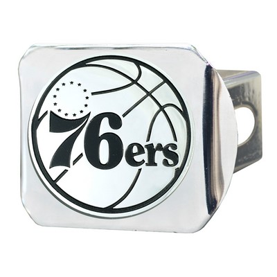 Fan Mats  LLC Philadelphia 76ers Hitch Cover Chrome Chrome