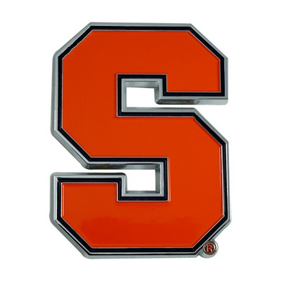 Fan Mats  LLC Syracuse Orange 3D Color Metal Emblem Orange
