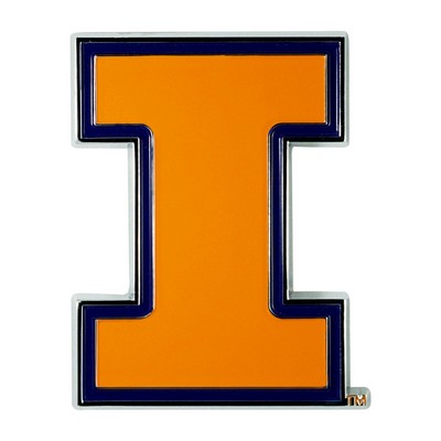 Fan Mats  LLC Illinois Illini Color Emblem Orange