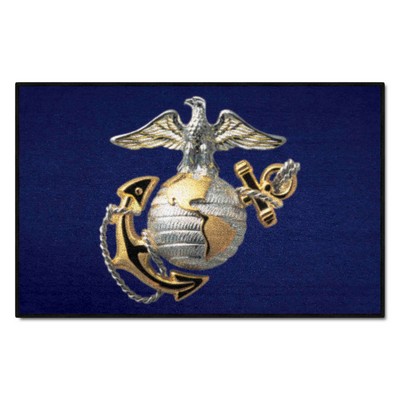 Fan Mats  LLC U.S. Marines n/a Starter Mat Navy