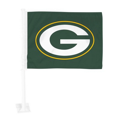 Fan Mats  LLC Green Bay Packers Car Flag Green