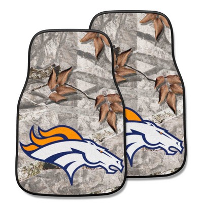 Fan Mats  LLC Denver Broncos 2-pc Carpet Car Mat Set Camo
