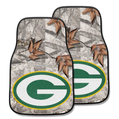 Fan Mats  LLC Green Bay Packers Camo Front Carpet Car Mat Set - 2 Pieces Camo