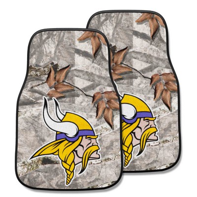 Fan Mats  LLC Minnesota Vikings Camo Front Carpet Car Mat Set - 2 Pieces Camo