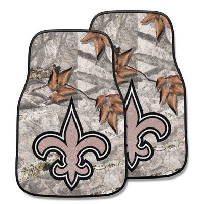 Fan Mats  LLC New Orleans Saints 2-pc Carpet Car Mat Set Camo