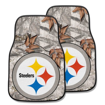 Fan Mats  LLC Pittsburgh Steelers 2-pc Carpet Car Mat Set Camo