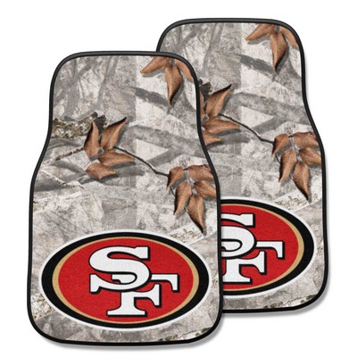 Fan Mats  LLC San Francisco 49ers Camo Front Carpet Car Mat Set - 2 Pieces Camo