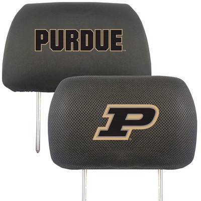 Fan Mats  LLC Purdue Boilermakers Head Rest Cover Black