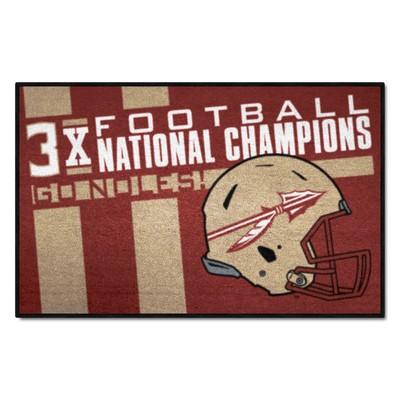 Fan Mats  LLC Florida State Seminoles Starter Mat Dynasty Garnet