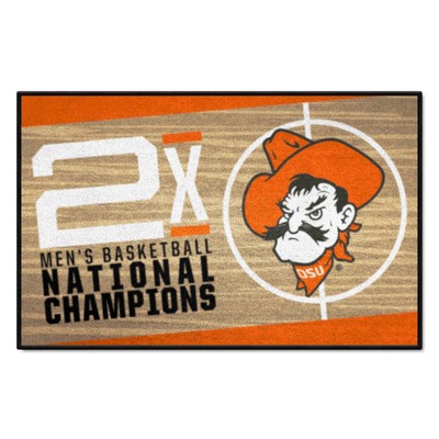 Fan Mats  LLC Oklahoma State Cowboys Dynasty Starter Mat Accent Rug - 19in. x 30in. Tan