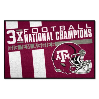 Fan Mats  LLC Texas A&M Aggies Starter Mat Dynasty Maroon