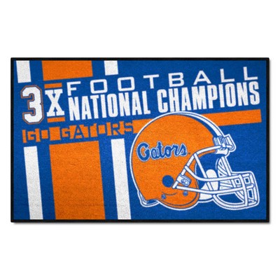 Fan Mats  LLC Florida Gators Starter Mat Dynasty Blue