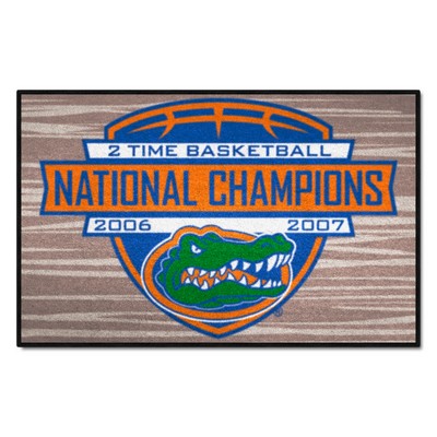 Fan Mats  LLC Florida Gators Basketball Dynasty Starter Mat Accent Rug - 19in. x 30in. Tan