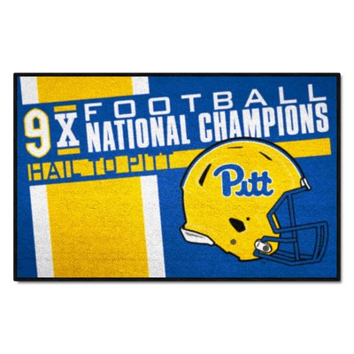 Fan Mats  LLC Pitt Panthers Starter Mat Dynasty Navy