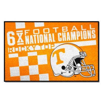 Fan Mats  LLC Tennessee Volunteers Starter Mat Dynasty Orange