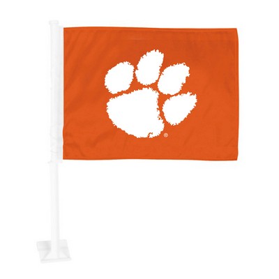 Fan Mats  LLC Clemson Tigers Car Flag Orange