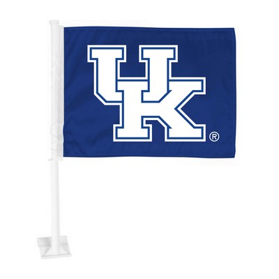 Fan Mats  LLC Kentucky Wildcats Car Flag Blue