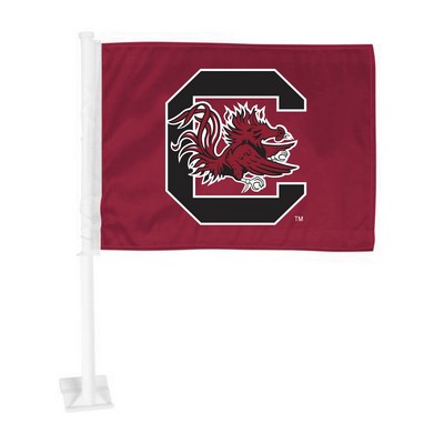 Fan Mats  LLC South Carolina Gamecocks Car Flag Maroon