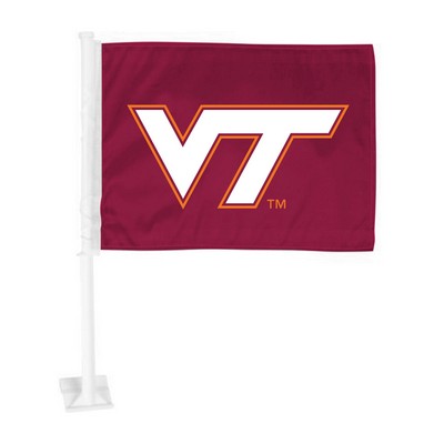 Fan Mats  LLC Virginia Tech Hokies Car Flag Maroon