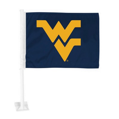Fan Mats  LLC West Virginia Mountaineers Car Flag Large 1pc 11