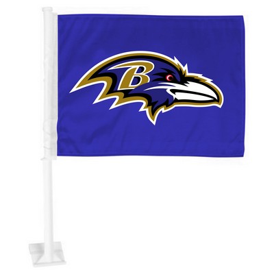 Fan Mats  LLC Baltimore Ravens Car Flag Large 1pc 11