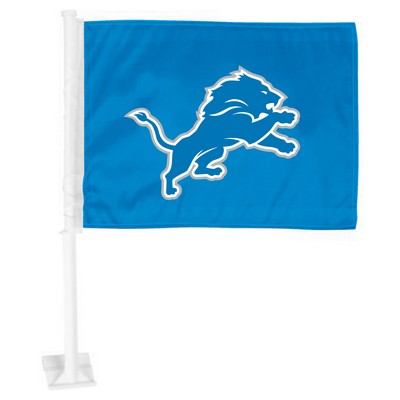 Fan Mats  LLC Detroit Lions Car Flag Blue